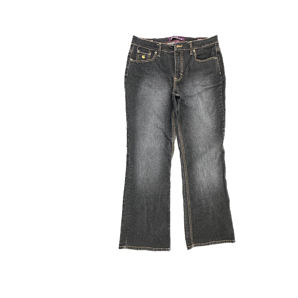 Gloria Vanderbilt Giselle Bootcut Women's size 14P Black Denim Jeans